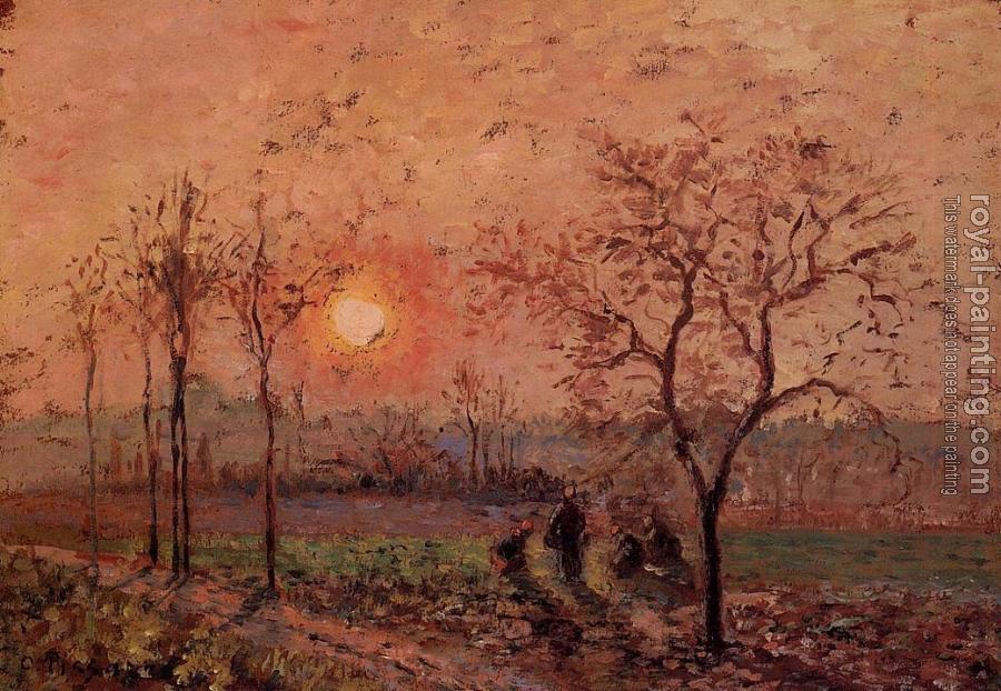 Camille Pissarro : Sunset